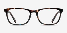 Wildfire Blue Tortoise Acétate Montures de lunettes de vue d'EyeBuyDirect, Vue de Face