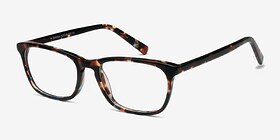 Wildfire Blue Tortoise Acétate Montures de lunettes de vue d'EyeBuyDirect, Vue d'Angle