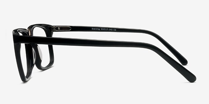 Evening Noir Acétate Montures de lunettes de vue d'EyeBuyDirect