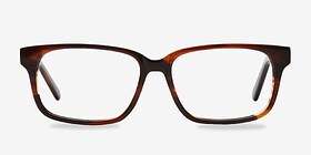 Edit Brun Acétate Montures de lunettes de vue d'EyeBuyDirect, Vue de Face