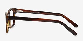 Edit Brun Acétate Montures de lunettes de vue d'EyeBuyDirect, Vue de Côté