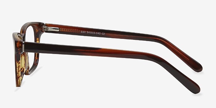 Edit Brun Acétate Montures de lunettes de vue d'EyeBuyDirect