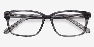 Clear Gray Edit -  Acetate Eyeglasses