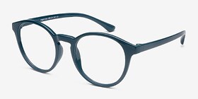 Bright Side Vert Plastique Montures de lunettes de vue d'EyeBuyDirect, Vue d'Angle