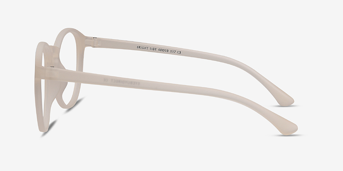 Bright Side Clear White Plastique Montures de lunettes de vue d'EyeBuyDirect