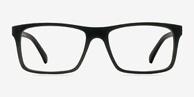 Persian Matte Black Plastique Montures de lunettes de vue d'EyeBuyDirect, Vue de Face