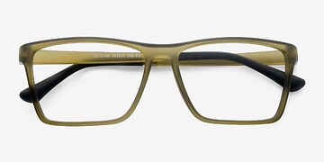 Matte Olive Equation -  Mode Plastique Lunettes de vue