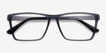 Matte Gray Equation -  Légèreté Plastique Lunettes de vue