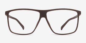 Deluxe  Coffee  Plastique Montures de lunettes de vue d'EyeBuyDirect, Vue de Face