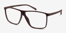 Deluxe  Coffee  Plastique Montures de lunettes de vue d'EyeBuyDirect, Vue d'Angle