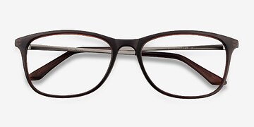 Matte Brown Oliver -  Plastique Lunettes de vue