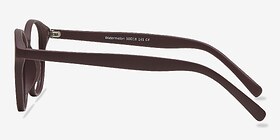 Watermelon Matte Burgundy Plastique Montures de lunettes de vue d'EyeBuyDirect, Vue de Côté