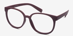 Kilt Matte Coral Plastique Montures de lunettes de vue d'EyeBuyDirect, Vue d'Angle