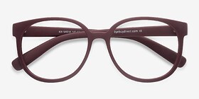 Kilt Matte Coral Plastique Montures de lunettes de vue d'EyeBuyDirect, Vue Rapprochée