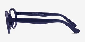 Little Plato Bleu marine  Plastique Montures de lunettes de vue d'EyeBuyDirect, Vue de Côté