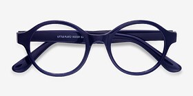 Little Plato Bleu marine  Plastique Montures de lunettes de vue d'EyeBuyDirect, Vue Rapprochée