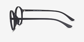 Poetic Matte Black Plastique Montures de lunettes de vue d'EyeBuyDirect, Vue de Côté