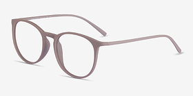 Dialogue Faded Rose Plastique Montures de lunettes de vue d'EyeBuyDirect, Vue d'Angle
