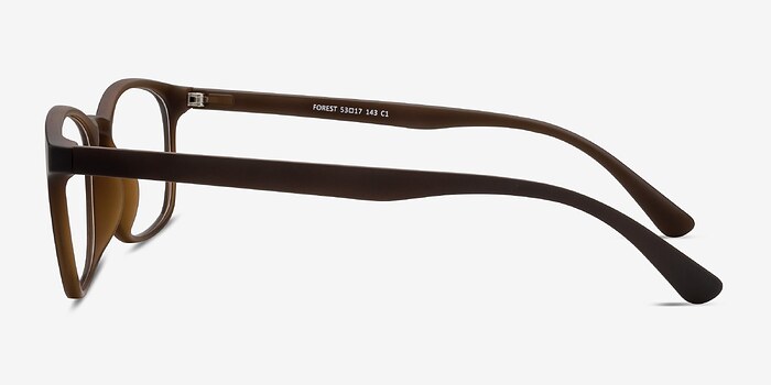 Forest Matte Brown Plastique Montures de lunettes de vue d'EyeBuyDirect