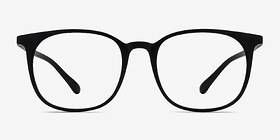 Cheer Matte Black Plastique Montures de lunettes de vue d'EyeBuyDirect, Vue de Face