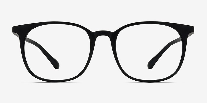 Cheer Matte Black Plastique Montures de lunettes de vue d'EyeBuyDirect