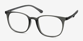 Cheer Matte Ash Plastique Montures de lunettes de vue d'EyeBuyDirect, Vue d'Angle