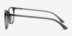 Cheer Matte Ash Plastique Montures de lunettes de vue d'EyeBuyDirect, Vue de Côté