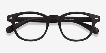 Matte Black Atomic -  Vintage Plastique Lunettes de vue