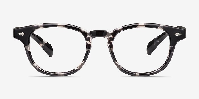 Atomic Gray Floral Plastique Montures de lunettes de vue d'EyeBuyDirect