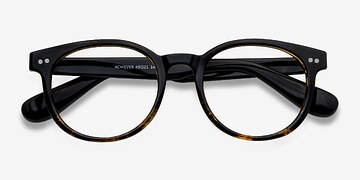 Brown Floral Achiever -  Coloré Plastique Lunettes de vue