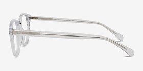 Lucid Transparent Acétate Montures de lunettes de vue d'EyeBuyDirect, Vue de Côté