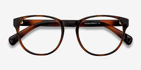 Heartbeat Brun Plastique Montures de lunettes de vue d'EyeBuyDirect, Vue Rapprochée