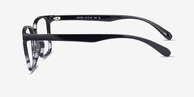 Blocks Black Clear Plastique Montures de lunettes de vue d'EyeBuyDirect, Vue de Côté