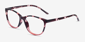 Release Fleuries Plastique Montures de lunettes de vue d'EyeBuyDirect, Vue d'Angle