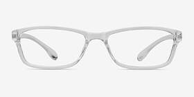 Versus Transparent Plastique Montures de lunettes de vue d'EyeBuyDirect, Vue de Face