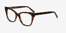 Cachet Écailles Acétate Montures de lunettes de vue d'EyeBuyDirect, Vue d'Angle