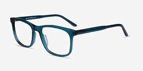 Ballast Vert Acétate Montures de lunettes de vue d'EyeBuyDirect, Vue d'Angle