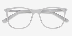 Mystery Gris Plastique Montures de lunettes de vue d'EyeBuyDirect, Vue Rapprochée