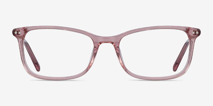 Alette Clear Pink Acétate Montures de lunettes de vue d'EyeBuyDirect