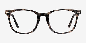 Honor Gray Tortoise Acétate Montures de lunettes de vue d'EyeBuyDirect, Vue de Face