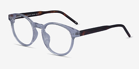 Manara Transparent Acétate Montures de lunettes de vue d'EyeBuyDirect, Vue d'Angle