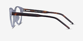 Manara Transparent Acétate Montures de lunettes de vue d'EyeBuyDirect, Vue de Côté