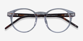 Manara Transparent Acétate Montures de lunettes de vue d'EyeBuyDirect, Vue Rapprochée