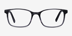Collective Gris Acétate Montures de lunettes de vue d'EyeBuyDirect, Vue de Face