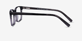 Collective Gris Acétate Montures de lunettes de vue d'EyeBuyDirect, Vue de Côté