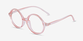 Little Years Rose Plastique Montures de lunettes de vue d'EyeBuyDirect, Vue d'Angle