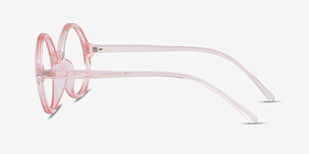 Little Years Rose Plastique Montures de lunettes de vue d'EyeBuyDirect, Vue de Côté