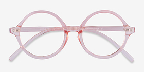 Little Years Rose Plastique Montures de lunettes de vue d'EyeBuyDirect, Vue Rapprochée