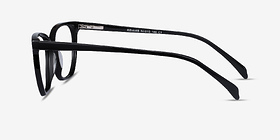 Reverb Noir Acétate Montures de lunettes de vue d'EyeBuyDirect, Vue de Côté