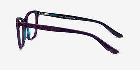 Hedera Violet Acétate Montures de lunettes de vue d'EyeBuyDirect, Vue de Côté